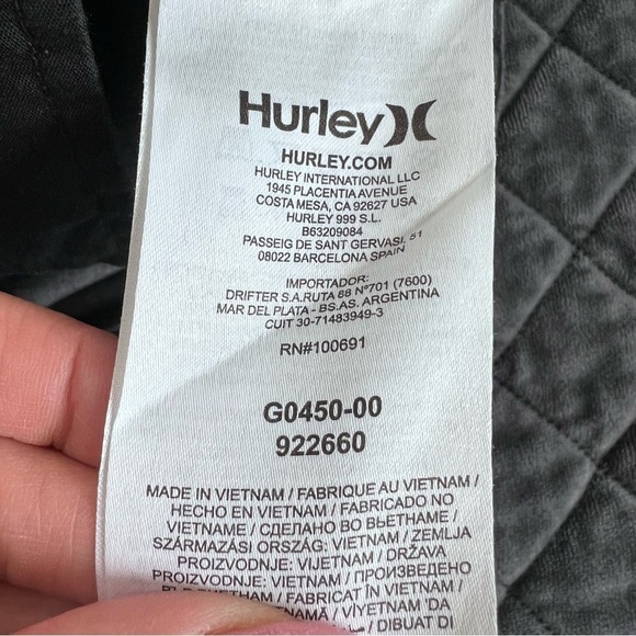 Hurley Nike Shorts Men Size 32 Golf Gray Dri Fit 10.5" Inseam Lightweight DD - Picture 11 of 11